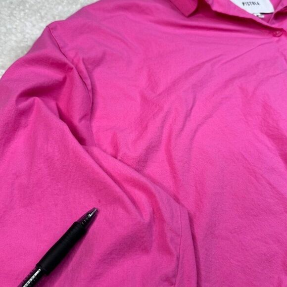 Pistola Sloane Oversized Button Up Shirt Pink - Picture 6 of 10